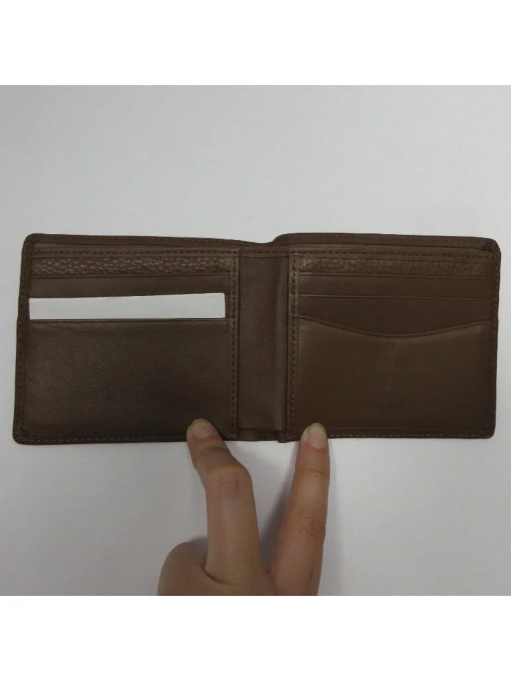 Banana Republic Wallet One Size Cognac Zachary Bifold Leather NEW
